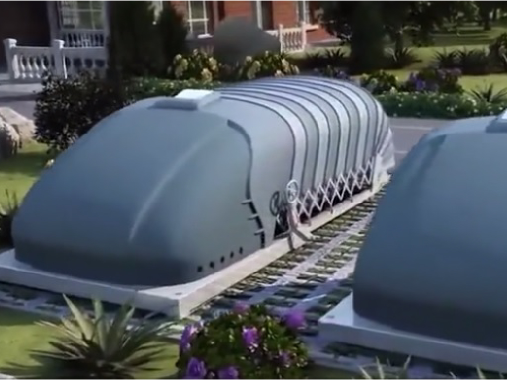 可移動的太陽能供電車庫 直接將車套住