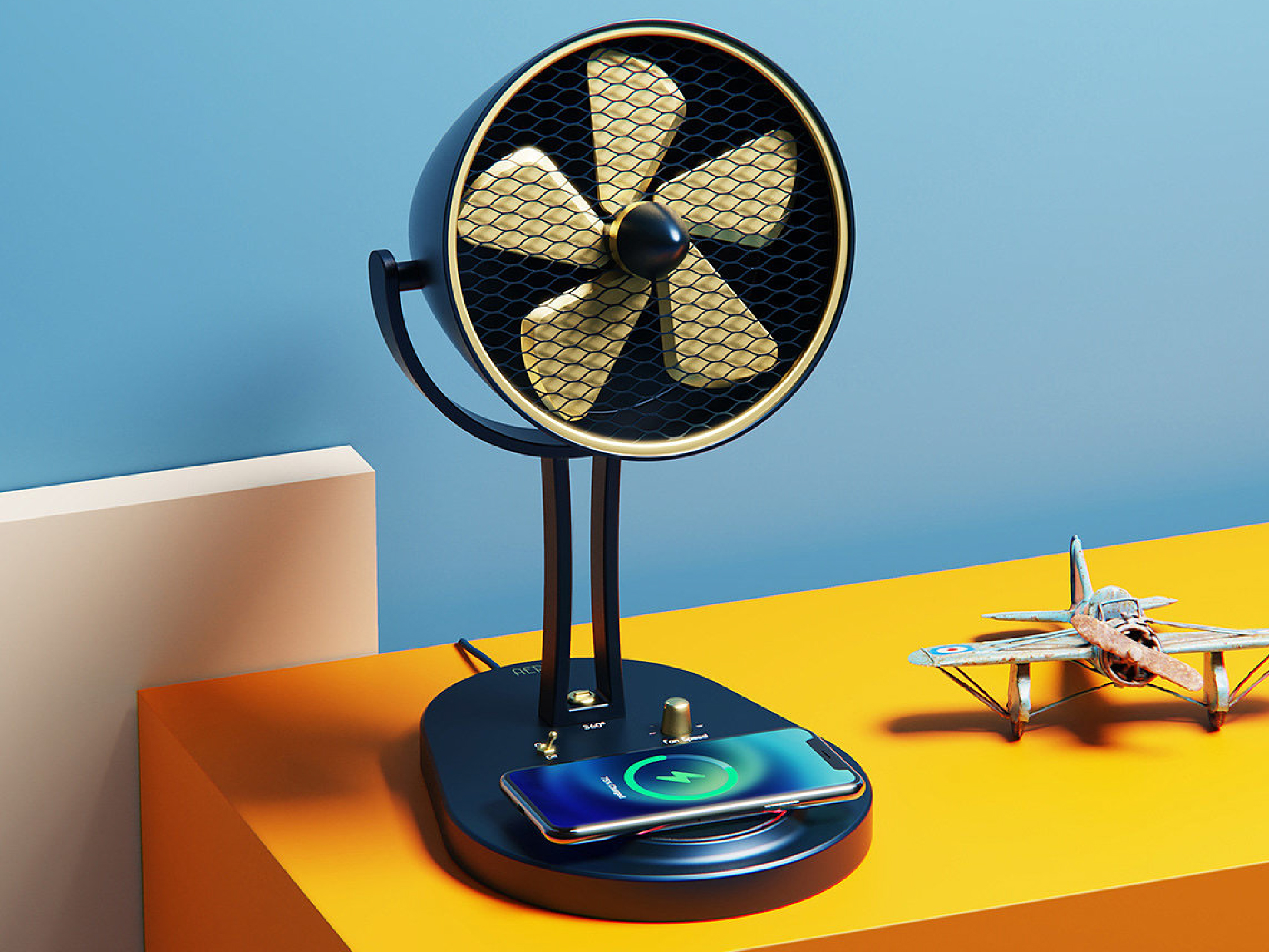 AERO -- 桌面友好型風扇，帶來美感與無線體驗