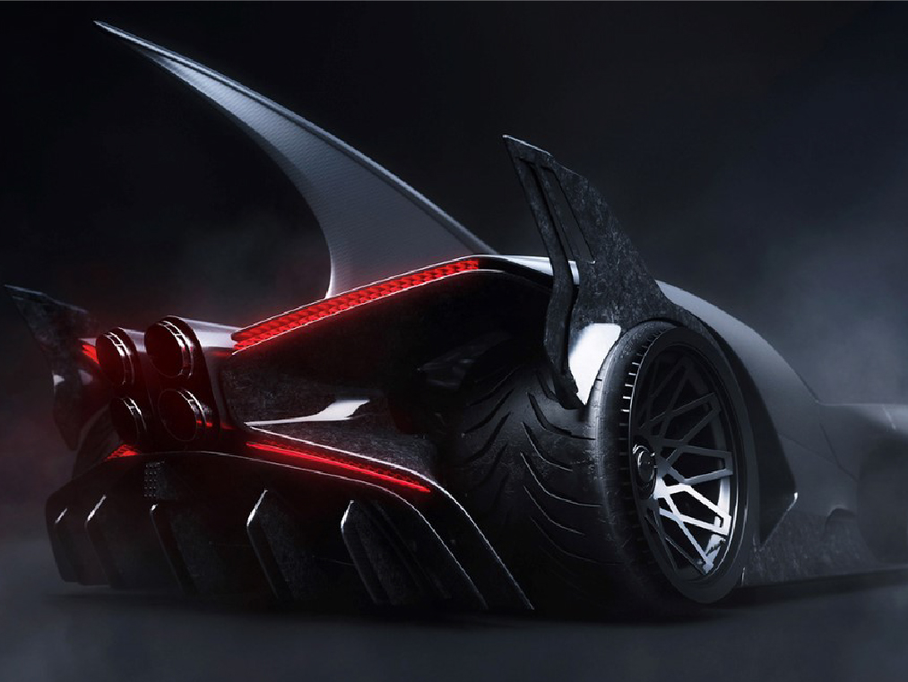 蝙蝠俠 X 布加迪跨界概念車！